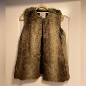 Zara faux fur vest